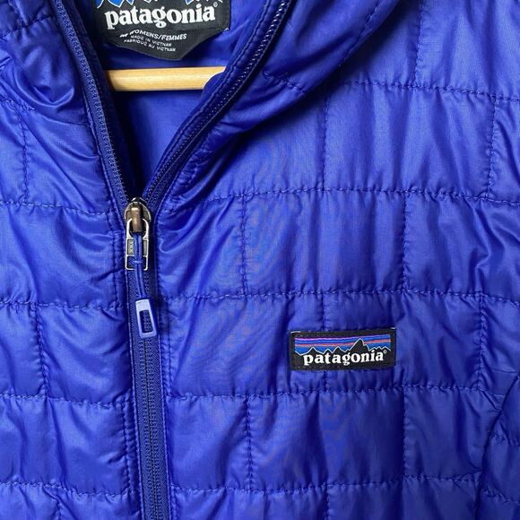 Patagonia Nano Puff Hoodie Womens M Cobalt Blue Primaloft Insulated Jacket 84227 - Picture 2 of 12